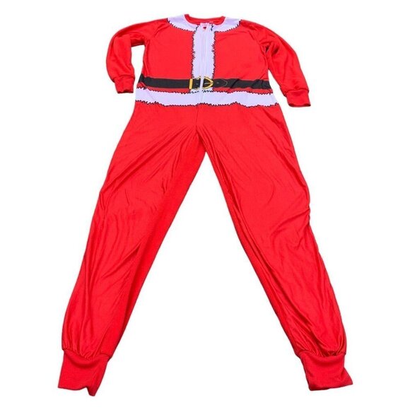 Christmas One Piece Adult Pyjamas Size Small Pajamas PJs Xmas Santa Sleepwear - Picture 1 of 10